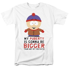South Park Puberty Men's 18/1 Cotton Short-Sleeve T-Shirt