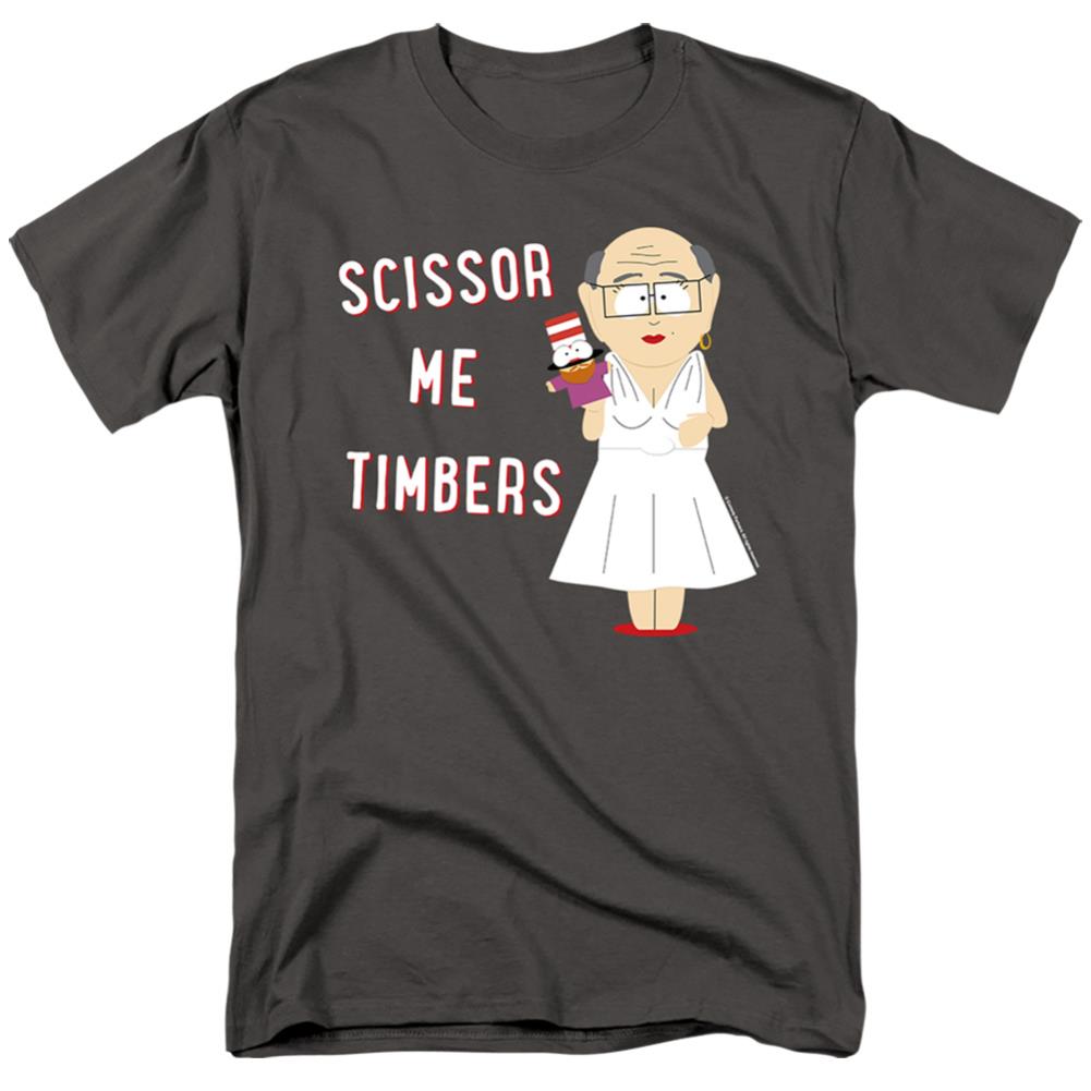 South Park Scissor Me Timbers Men's 18/1 Cotton Short-Sleeve T-Shirt