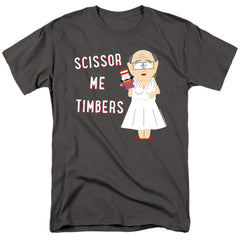 South Park Scissor Me Timbers Men's 18/1 Cotton Short-Sleeve T-Shirt