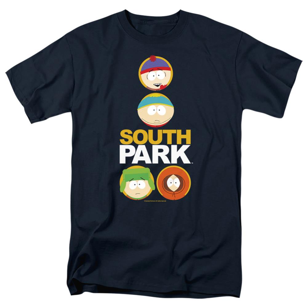 South Park Solid Circles Men's 18/1 Cotton Short-Sleeve T-Shirt
