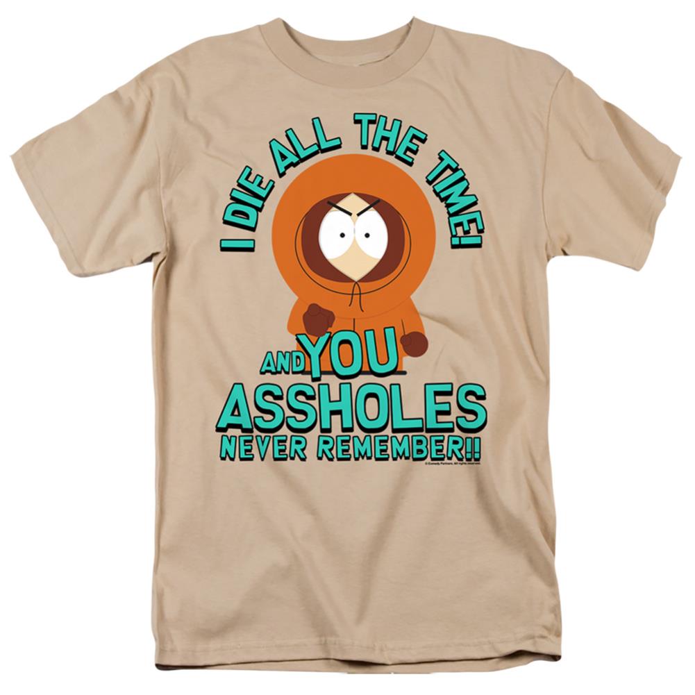 South Park You Assholes Never Men's 18/1 Cotton Short-Sleeve T-Shirt