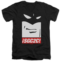 Space Ghost Sgc2C Men's 30/1 Cotton Slim V-Neck T-Shirt