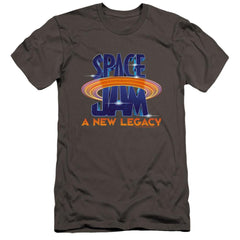 Space Jam 2 Space Jam 2 Logo Men's Ultra-Soft 30/1 Cotton Slim Short-Sleeve T-Shirt