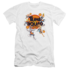 Space Jam 2 Tune Squad Group Men's Ultra-Soft 30/1 Cotton Slim Short-Sleeve T-Shirt