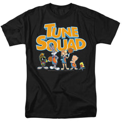 Space Jam 2 Tune Squad Letters Men's 18/1 Cotton Short-Sleeve T-Shirt