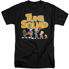 Space Jam 2 Tune Squad Letters Men's 18/1 Tall Cotton Short-Sleeve T-Shirt