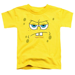 Spongebob Squarepants Angry Face Toddler 18/1 Cotton Short-Sleeve T-Shirt