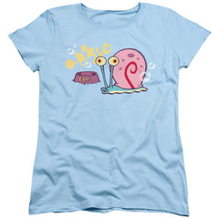 Spongebob Squarepants Gary The Snail Women's 18/1 Cotton Short-Sleeve T-Shirt