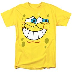Spongebob Squarepants Guilty Face Men's 18/1 Cotton Short-Sleeve T-Shirt