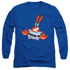 Spongebob Squarepants Mr. Krabby Men's 18/1 Cotton Long-Sleeve T-Shirt