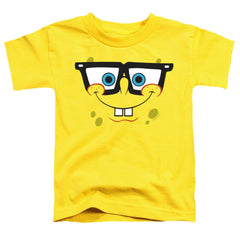 Spongebob Squarepants Nerd Face Toddler 18/1 Cotton Short-Sleeve T-Shirt