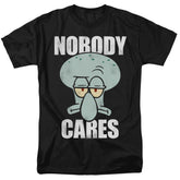 Spongebob Squarepants Nobody Cares Meme Men's 18/1 Cotton Short-Sleeve T-Shirt
