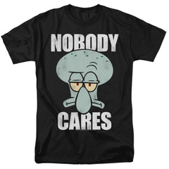 Spongebob Squarepants Nobody Cares Meme Men's 18/1 Cotton Short-Sleeve T-Shirt