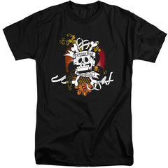 Spongebob Squarepants Rest In Peace Men's 18/1 Tall Cotton Short-Sleeve T-Shirt