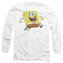 Spongebob Squarepants Running Spongebob Men's 18/1 Cotton Long-Sleeve T-Shirt