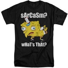 Spongebob Squarepants Sarcasm Meme Men's 18/1 Tall Cotton Short-Sleeve T-Shirt