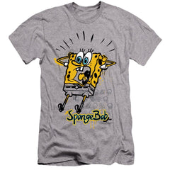 Spongebob Squarepants Shocking! Men's Ultra-Soft 30/1 Cotton Slim Short-Sleeve T-Shirt