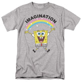 Spongebob Squarepants Simple Imagination Men's 18/1 Cotton Short-Sleeve T-Shirt
