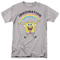 Spongebob Squarepants Simple Imagination Men's 18/1 Cotton Short-Sleeve T-Shirt