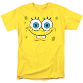 Spongebob Squarepants Smiling Face Men's 18/1 Cotton Short-Sleeve T-Shirt