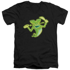 Spongebob Squarepants The Flying Dutchman Men's 30/1 Cotton Slim V-Neck T-Shirt