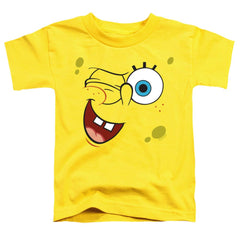 Spongebob Squarepants Winking Face Toddler 18/1 Cotton Short-Sleeve T-Shirt