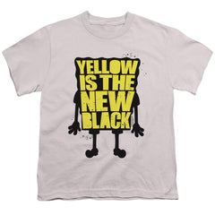 Spongebob Squarepants Yellow Is The New Black Youth 18/1 100% Cotton Short-Sleeve T-Shirt