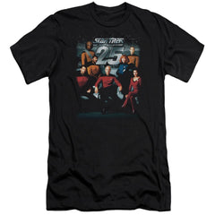 Star Trek 25th Anniversary Crew Men's Ultra-Soft 30/1 Cotton Slim Short-Sleeve T-Shirt