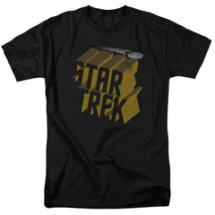 Star Trek 3D Logo Men's 18/1 Cotton Short-Sleeve T-Shirt