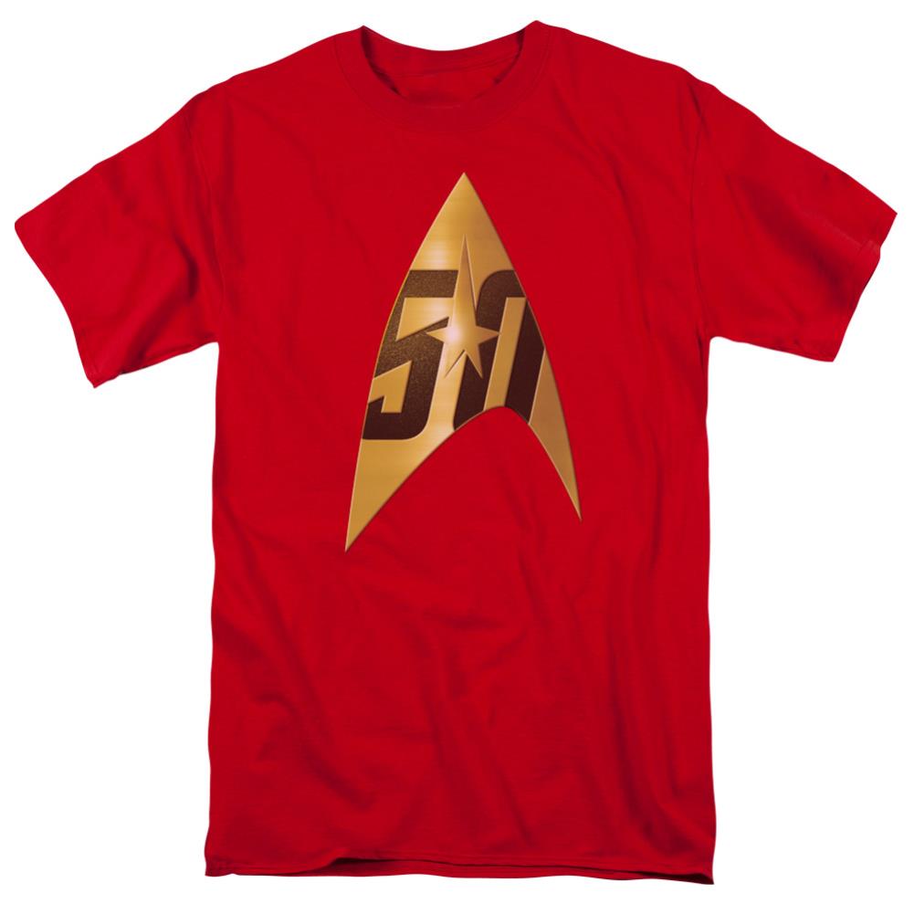 Star Trek 50th Anniversary Delta Men's 18/1 Cotton Short-Sleeve T-Shirt
