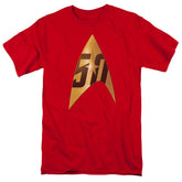 Star Trek 50th Anniversary Delta Men's 18/1 Cotton Short-Sleeve T-Shirt