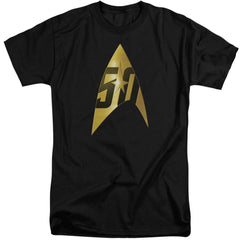 Star Trek 50th Anniversary Delta Men's 18/1 Tall Cotton Short-Sleeve T-Shirt