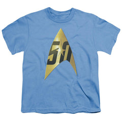 Star Trek 50th Anniversary Delta Youth 18/1 100% Cotton Short-Sleeve T-Shirt