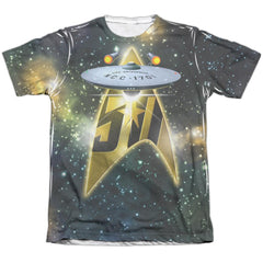 Star Trek 50th Ship Men's Regular Fit Poly Cotton Short-Sleeve T-Shirt