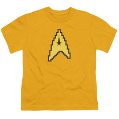 Star Trek 8 Bit Command Youth 18/1 100% Cotton Short-Sleeve T-Shirt