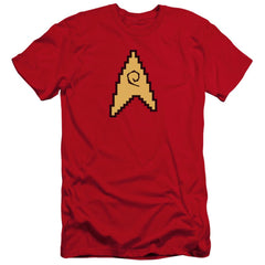 Star Trek 8 Bit Engineering Men's Ultra-Soft 30/1 Cotton Slim Short-Sleeve T-Shirt