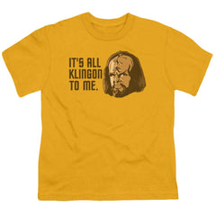 Star Trek All Klingon Youth 18/1 100% Cotton Short-Sleeve T-Shirt