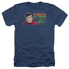 Star Trek All She's Got Men's 30/1 Heather 60 40 Poly Short-Sleeve T-Shirt