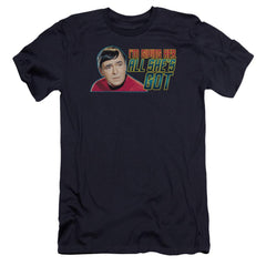 Star Trek All She's Got Men's Ultra-Soft 30/1 Cotton Slim Short-Sleeve T-Shirt