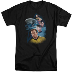 Star Trek Among The Stars Men's 18/1 Tall Cotton Short-Sleeve T-Shirt