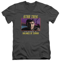 Star Trek Balance Of Terror Men's 30/1 Cotton Slim V-Neck T-Shirt