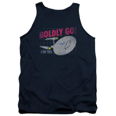 Star Trek Boldly Go Men's 18/1 Cotton Tank Top