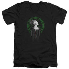 Star Trek Borg Queen Men's 30/1 Cotton Slim V-Neck T-Shirt