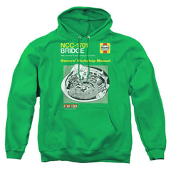 Star Trek Bridge Manual Men's Pull-Over 75 25 Poly Hoodie