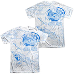 Star Trek Bridge Zoom (Front/Back Print) Men's Regular Fit Polyester Short-Sleeve T-Shirt