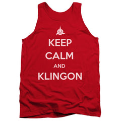 Star Trek Calm Klingon Men's 18/1 Cotton Tank Top