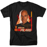 Star Trek Captain Picard Men's 18/1 Cotton Short-Sleeve T-Shirt