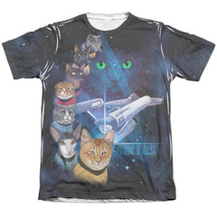 Star Trek Cast Of Cats Men's Regular Fit Poly Cotton Short-Sleeve T-Shirt