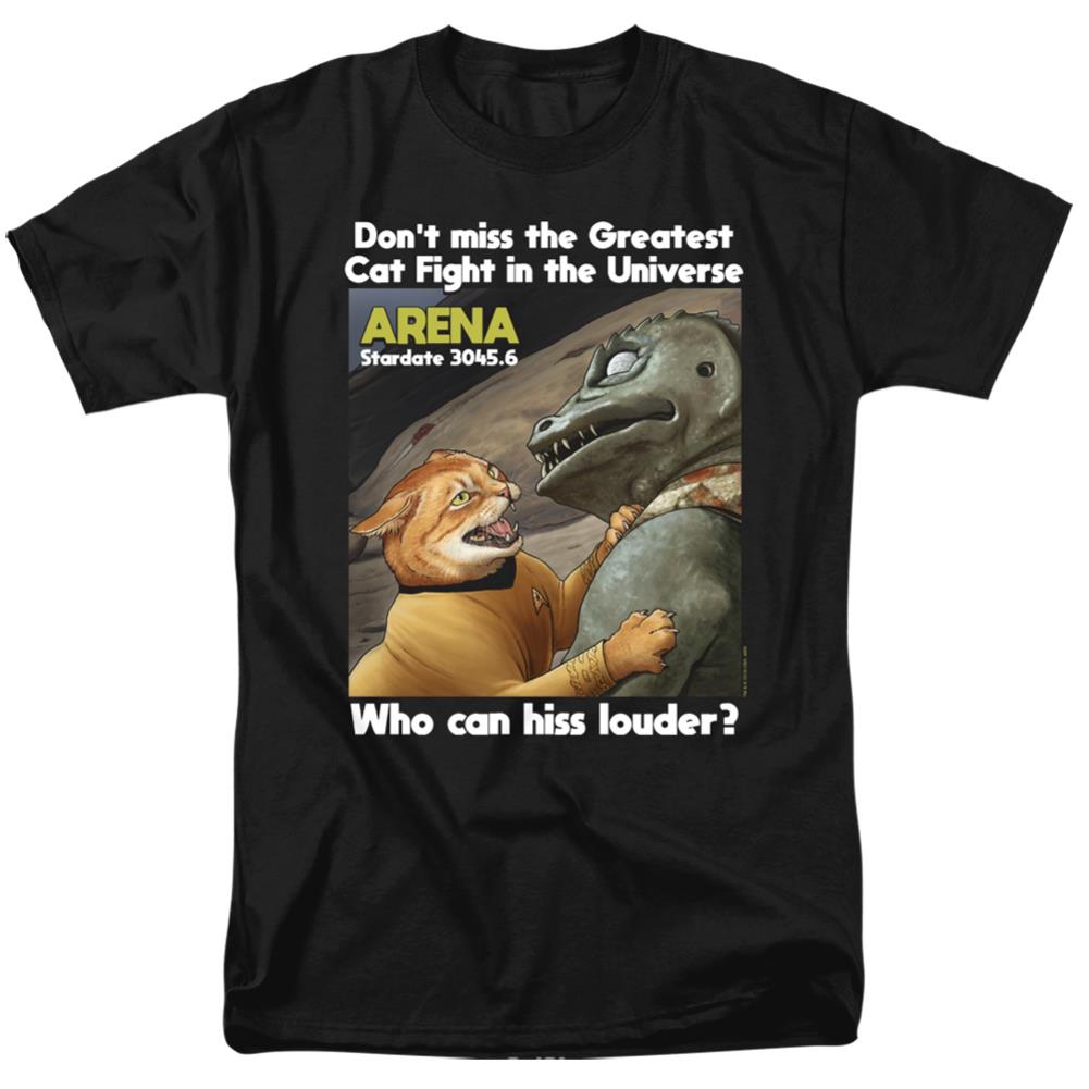 Star Trek Cat Fight Men's 18/1 Cotton Short-Sleeve T-Shirt