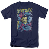 Star Trek Classic Crew Illustrated Men's 18/1 Cotton Short-Sleeve T-Shirt
